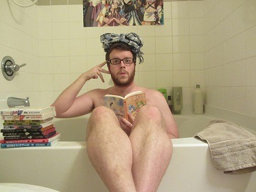 gayshakuma: Just like Sailor Mercury, this is what I like to do in the tub :D