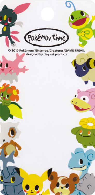 Pokémon Center / play set products - Pokémon Time Figure Strap Front Inserts(2009, 2010, 2012, 2013,