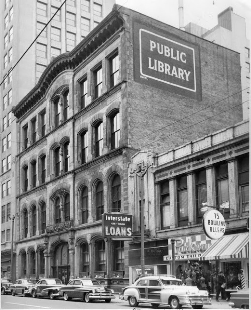 archatlas:Cincinnati’s Old Main Public Library Before It Was Demolished in 1955Built in 1874 o