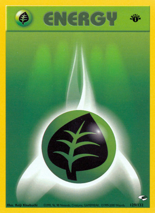 pastelgameboy:  Grass Energy Cards 