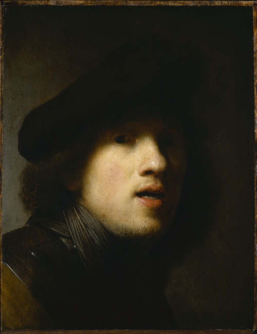 portraituresque:  Rembrandt - Clowes_self-portrait,_1629