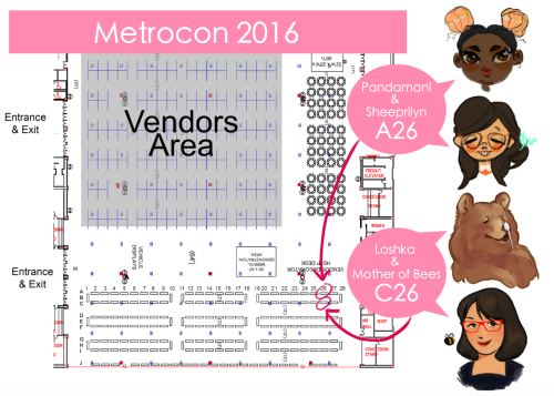 Later this week I’ll be attending Metrocon w/ @loshka, @pandamani, and @ewebean (sheeprilyn)! 