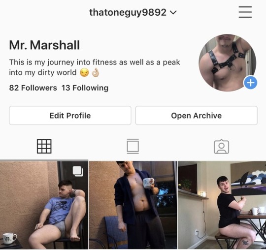 thatoneguy9892:  This is my private insta, so if you wanna see, send me a request and I’ll add you! It’s fairly new but I’ll be posting more pictures frequently as I’m able to! Also, my only fans is up and running so If any of you wanna see my