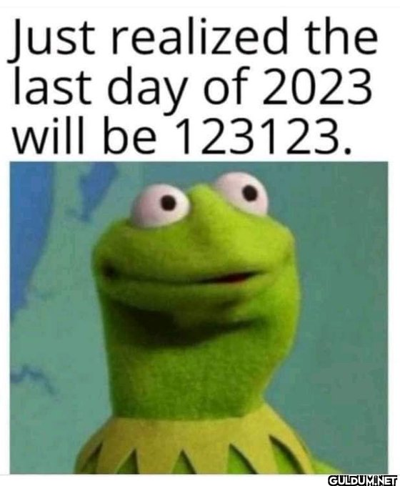 Just realized the last day...