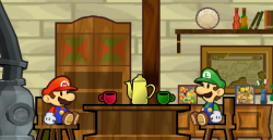 suppermariobroth: In the intro of Super Paper Mario, framed pictures of Mario’s partners from Paper Mario and Paper Mario: The Thousand-Year Door can be seen in Mario and Luigi’s house. These are the textures used for the pictures. 