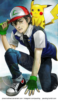 pauldng:  A fanart of Ash Ketchum i did a few months ago!! 