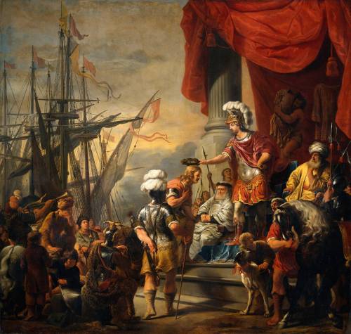 Aeneas at the Court of Latinus by Ferdinand Bolc. 1661-1663oil on canvasNational Maritime Museum (En