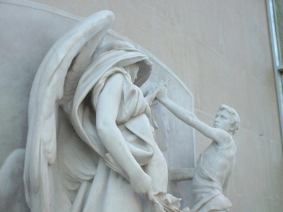 The Angel of Death and the Sculptor by Daniel Chester French