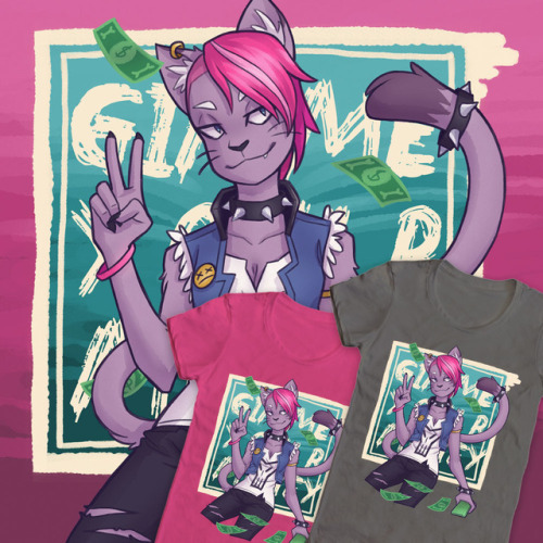 I’ve entered the Fan Forge contest for Monster Prom with a t-shirt design of my favourite shopkeeper