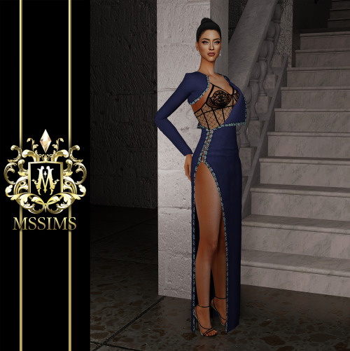  ATELIER VERSACE FALL 2013 COUTURE DRESS FOR THE SIMS 4 ACCESS TO EXCLUSIVE CC ON MSSIMS4 PATREONDOW