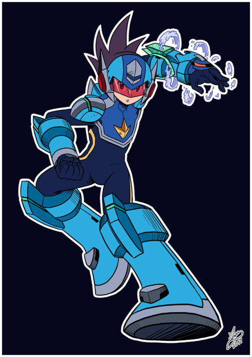 iandimasart:Shooting Star Rockman done as a Patreon reward back in 2017! :DYou too can get yourself 