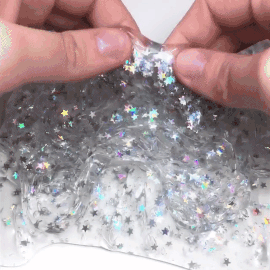 glitteringstardust: aromantic flag stimboard with glitter, transluscent things, and galaxy stuff req