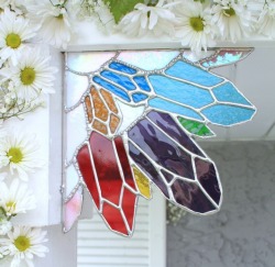 sosuperawesome:  Stained Glass Art  The Sweet Karma Bar  #Etsy #Stained Glass  