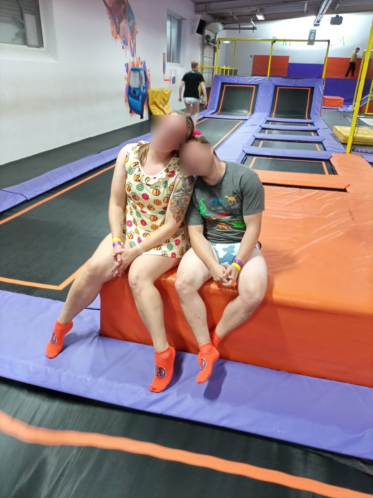 pude Brug af en computer Modtagelig for every day in diaper — We all had a big blast at the Trampolin park