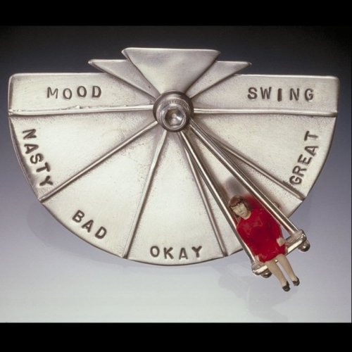 littlealienproducts:Vintage Mood Swing Pin fromoneeyedcollie