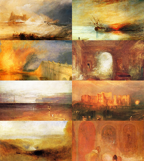 kleinecharlotte:Art History Meme [6/8] Artists↳ Joseph Mallord William Turner (1775-1851)  Light is therefore colour. 