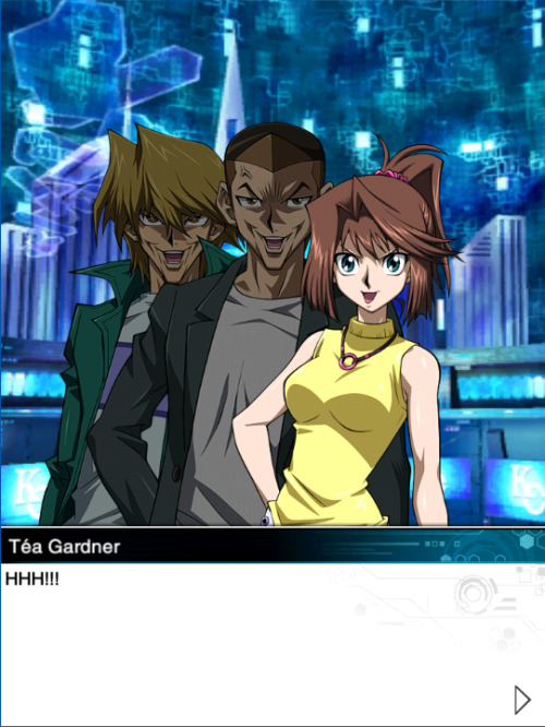 thewittyphantom:I can’t believe they did the creepy chin thing. XD Listen, it’s not Yugi