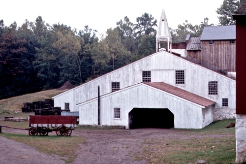 Barns, Museum at Ephrata Kloster (Ephrata Cloister), Pennsylvania, 1971.While not as well-known as n