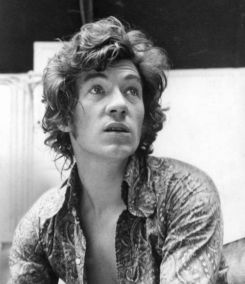 palecolorinfluencer:English actor Ian McKellen photographed in 1971 while on tour with the Royal Sha