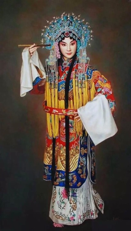 changan-moon:Beijing opera | Jingju | 京剧    by Chinese artist 姜迎久Jiang Yingjiu