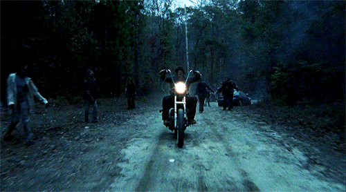 the-walking-dead-art: Daryl Dixon + Bikes