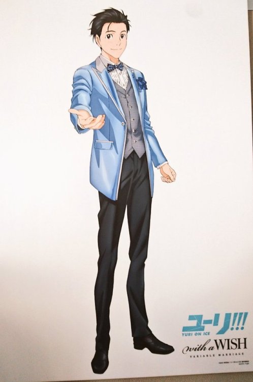fuku-shuu: Yuri!!! on Ice x With a Wish Tuxedos visuals and looks, as seen on display at today&rsquo