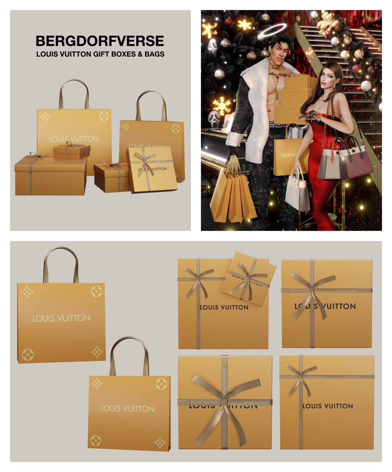 Sierra The Simmer's CC Finds — bergdorfsims: Louis Vuitton Boxes