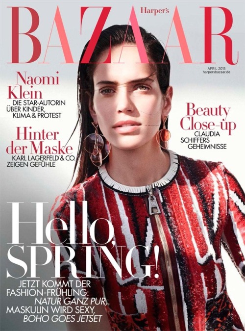 “Hello Spring” Harper’s Bazaar Germany April 2015. Amanda Wellsh by Nagi Sakai, st