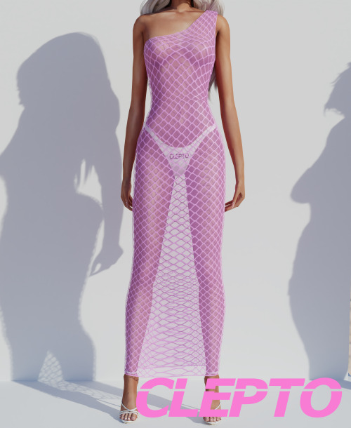 CLEPTO - CAPRI SUN COLLECTION- Crochet mini dress, Crochet skirt, Net dress -New meshHQ, BG compatib