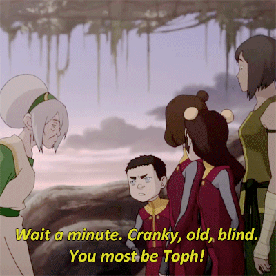 momospabu:  Aang and Katara’s grandchildren meet Toph. 