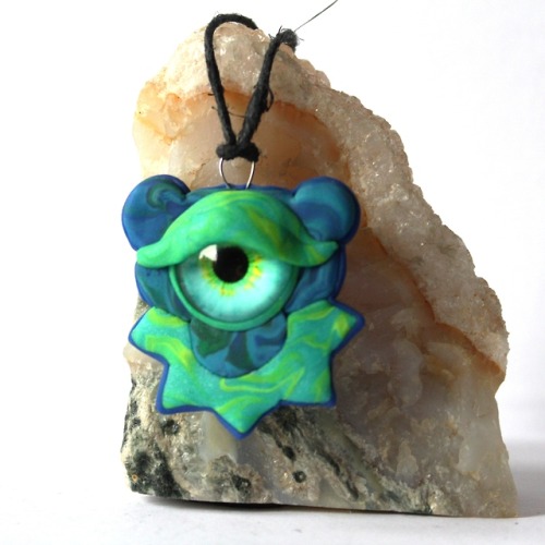 Grateful Dead Dancing Alien Bear pendant available atetsy.com/shop/TerrapinPerspective