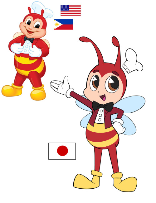 Redesigning Jollibee by following Japanese standards of character design. The mascot is classified a