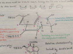 scienceshenanigans:  cyclopentadiene:  Hot damn, look at that sexy transition state.  