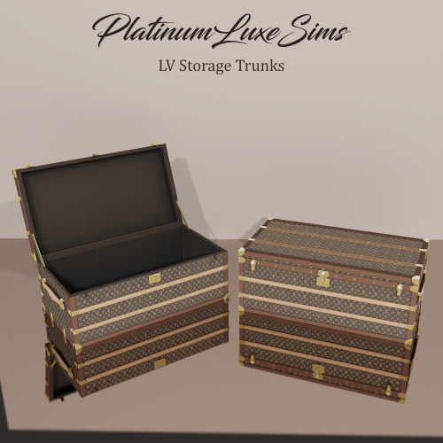 xplatinumxluxexsimsx:LV Storage Trunks • Two versions - lid open or closed - so you have the op