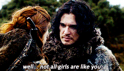 ohrackham:  Ygritte had looked so angry he