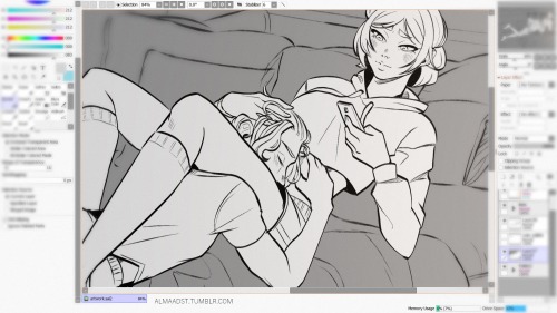 I feel like it’s been ages since it posted commission WIP (ಥ◡ಥ) I never had that big time gap betwee