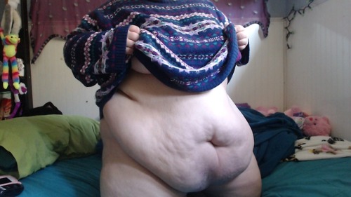 cute-fattie: sweater weather is great  wishlist message me about panties and custom content! 