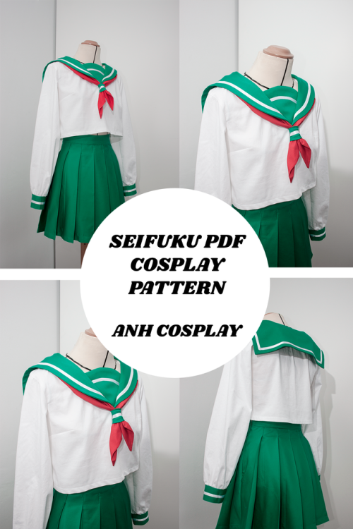 Seifuku cosplay pattern. It has three different sleeves :Dhttps://www.etsy.com/es/listing/649146877/