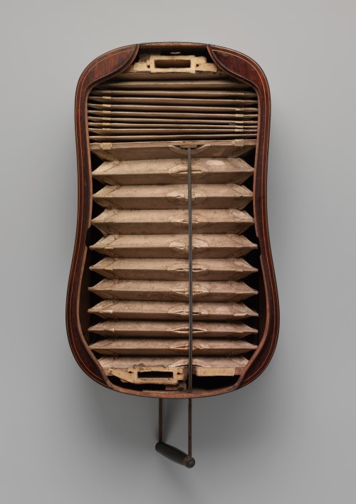 Melophone, ca. 1850-1855Paris, France- Materials: Maple, Brass- Notes: Melophones are mechanically s