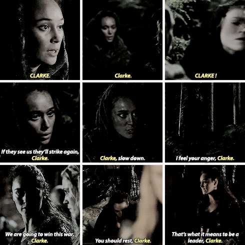 dreamaboutlifeagain:It might have been a phrase that meant something to Lexa, words she said over an