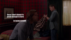 iamyourking:  loserfer:  castielsmiles:  With great plaid comes great responsibility  what is wrong with everyone  [PLAID INTENSIFIES] 