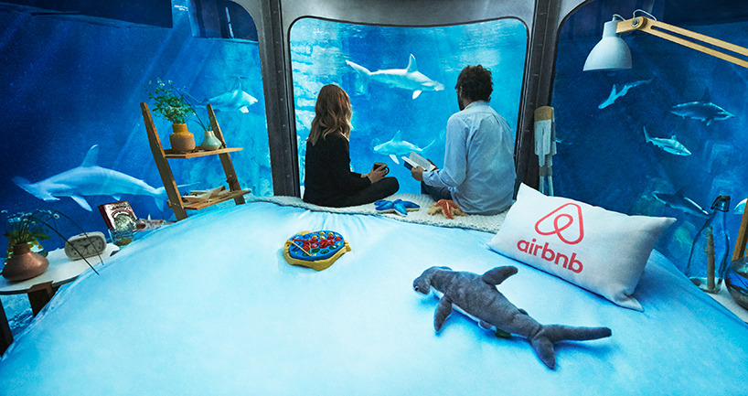 archatlas:    Underwater Shark Suite   Would you sleep in this shark suite? French