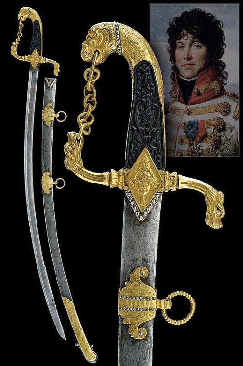 Sword of Joachim Murat, Marshal of France, King of Naples, early 19th century.from Czerny’s Internat