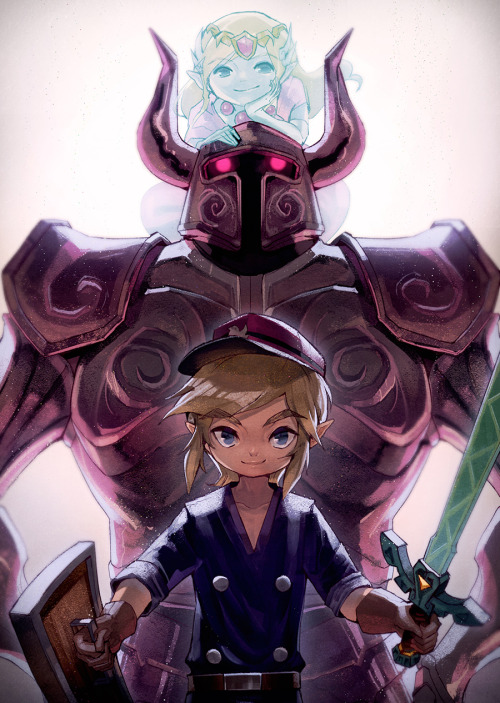 nyarbon: Some stuffs I worked on last year for The Legend of Zelda fan art anthology I made with my 