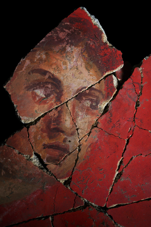 sarmacja:Roman fresco recovered at Arles, France