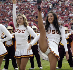 upskirtbabes2:  USC cheerleader upskirt …