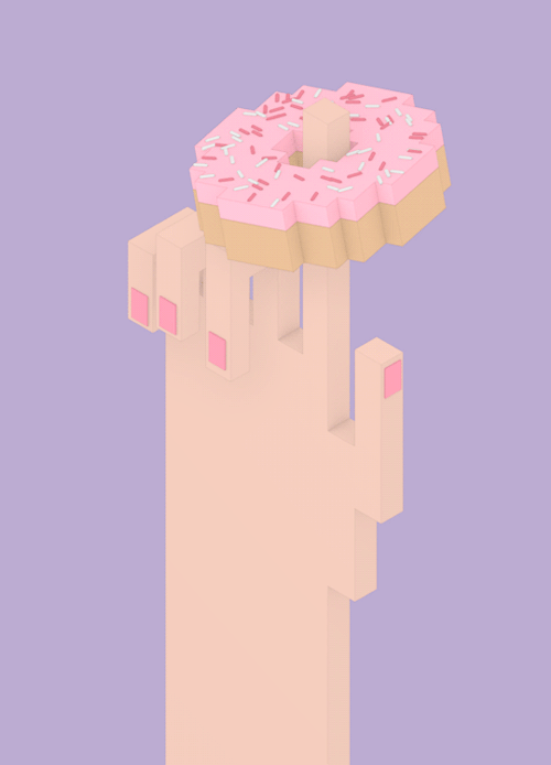 sashakatz:dunkindonuts:Take your donut out for a spin. Artwork by Tumblr Creatr Sasha Katz I was happy to be a part of t