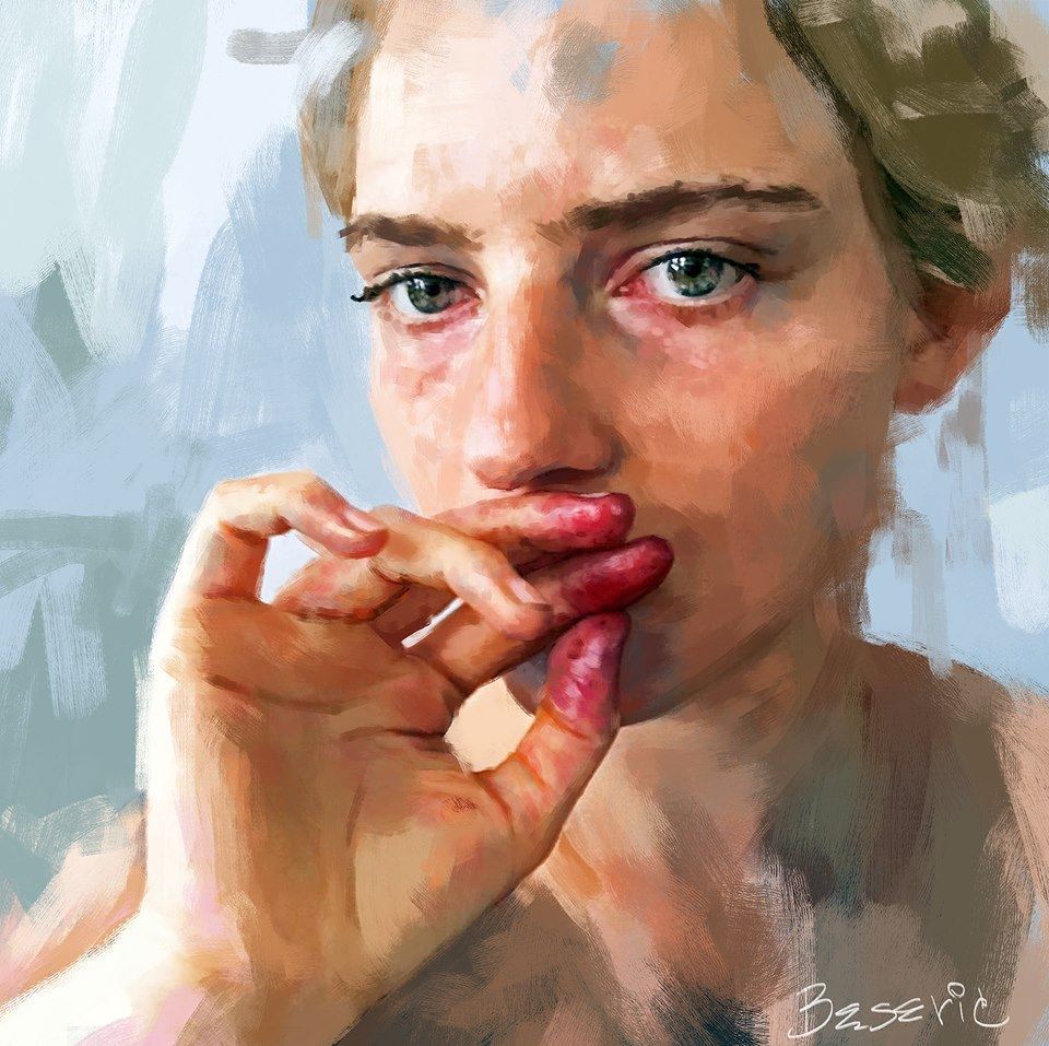 graphigeek: Expressive Portraits by Ivana Basevic Ivana Besevic emulates the style