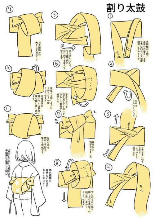 Step by step musubi knots charts by @chiyocooooo73, for when you wanna change from classical kainoku