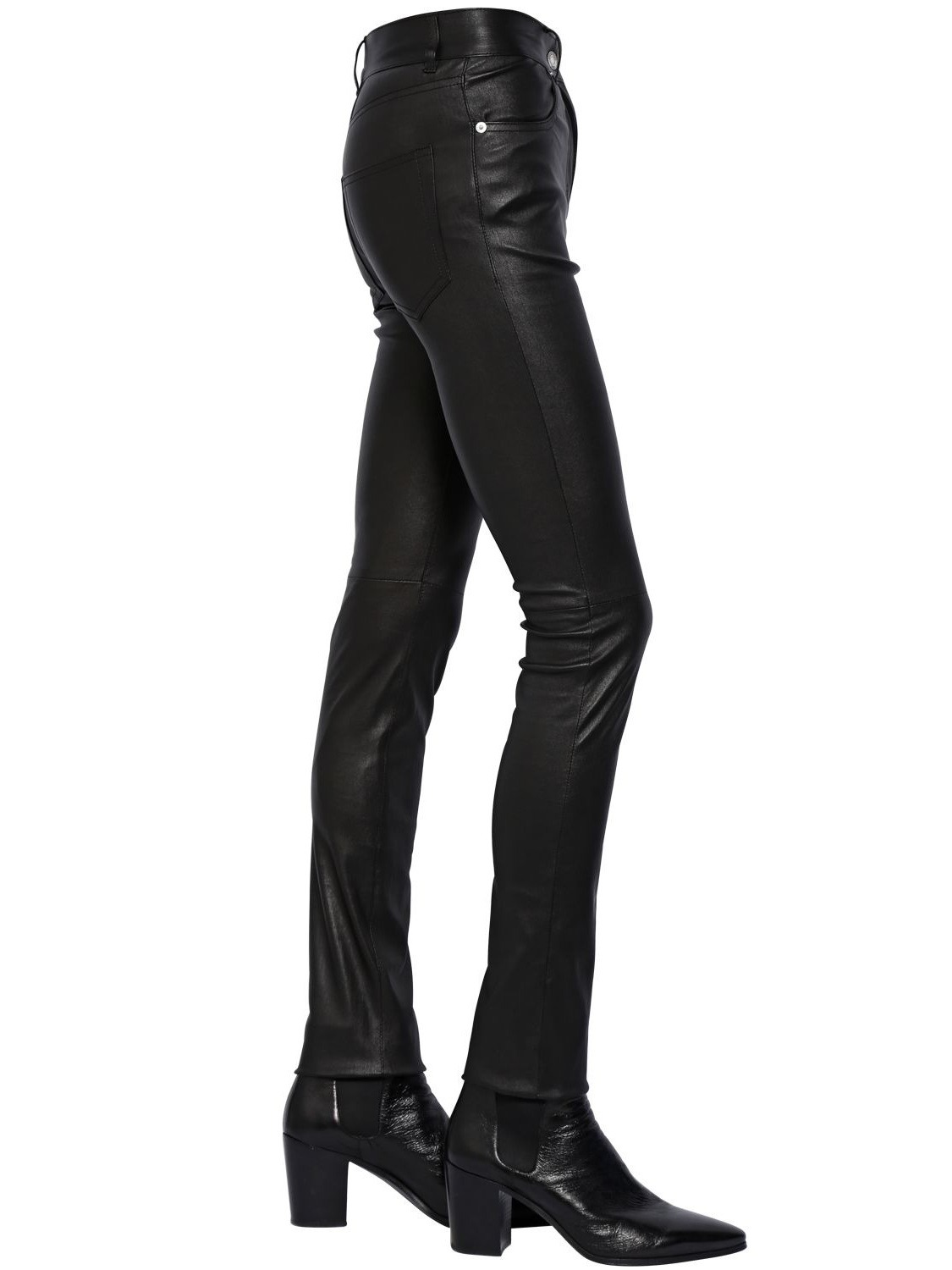 #leather pants #saint laurent #hedi slimane #french #leather #high ...